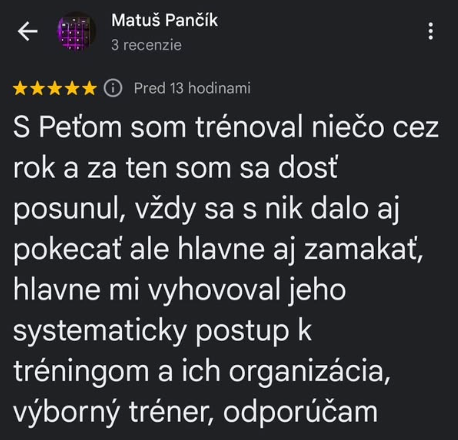Recenzia klienta