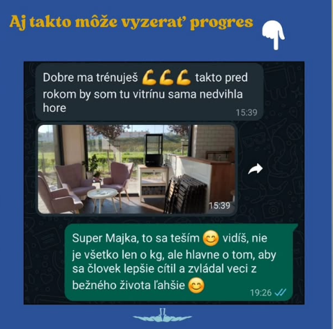 Správa od klienta počas spolupráce