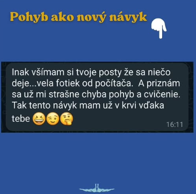 Správa od klienta počas spolupráce